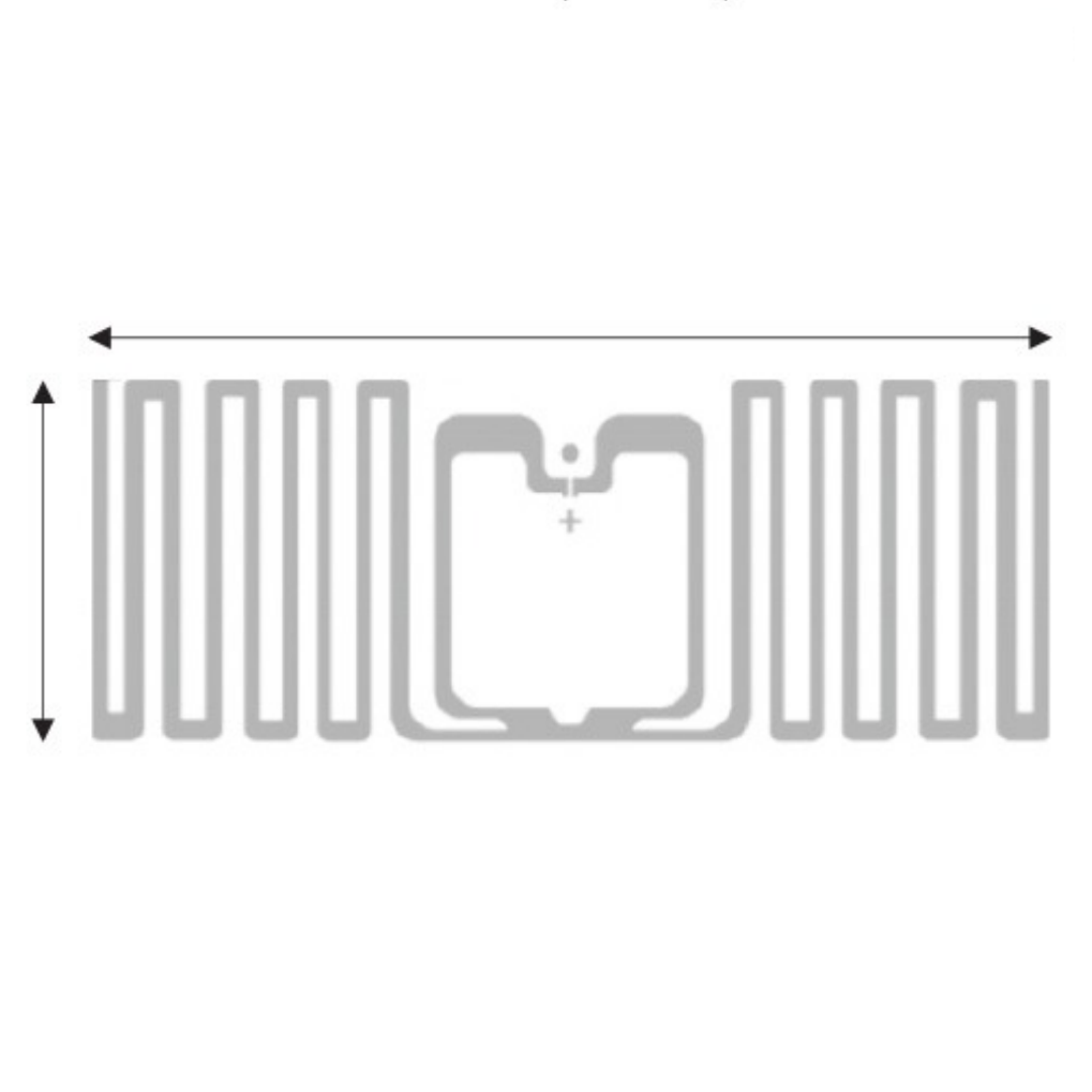 Zebra RFID-etiketter, PolyPro 3000T, 44x19Ø76 mm, 1000 st/rulle (2 rullar)