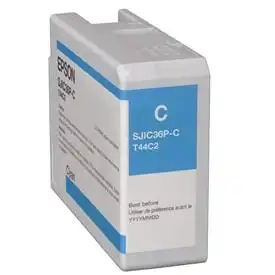 Färgpatron, Epson ColorWorks C6000 & C6500, turkos (cyan)