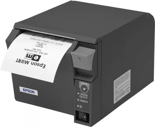 Kvittoskrivare, Placering under bänk, USB, Seriell, LAN, Epson TM-T70II