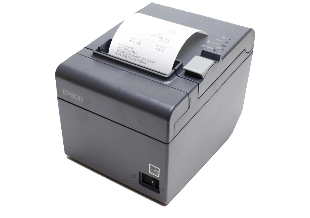 Kvittoskrivare, USB, LAN (ethernet), iZettle-godkänd, Epson TM-T20II
