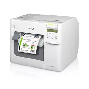 Etikettskrivare, Färg, Bläckstråle, USB, LAN, Sax, NiceLabel, Epson ColorWorks C3500