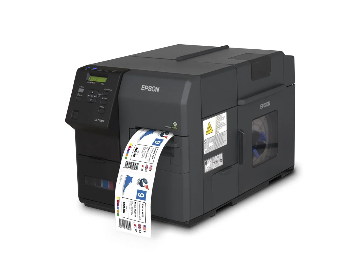 Etikettskrivare, Färg, Bläckstråle, Industri, Epson ColorWorks C7500/G