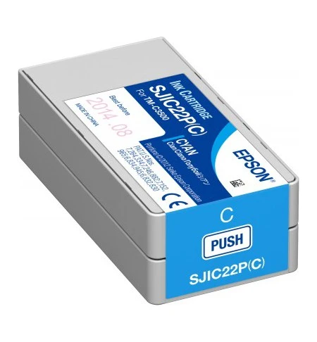 Färgpatron, Epson ColorWorks C3500, turkos (cyan)