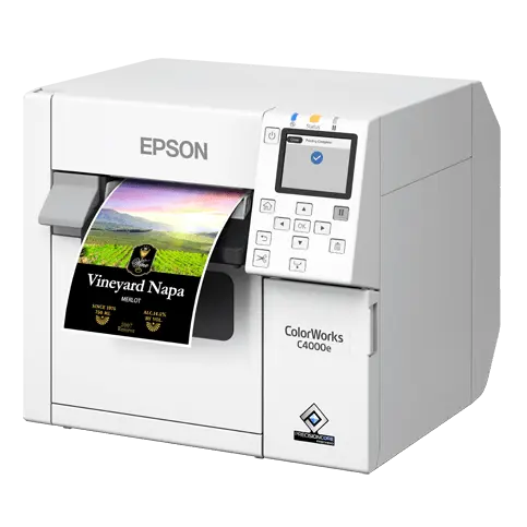 Färgskrivare för etiketter, Bläckstråle, Epson ColorWorks C4000