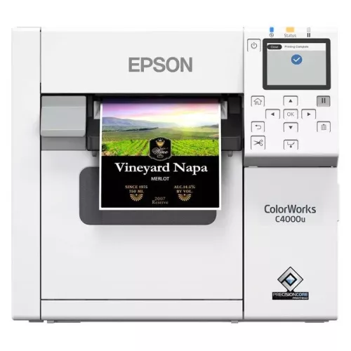 Skrivare för blanka klisteretiketter i färg, Epson ColorWorks D3800