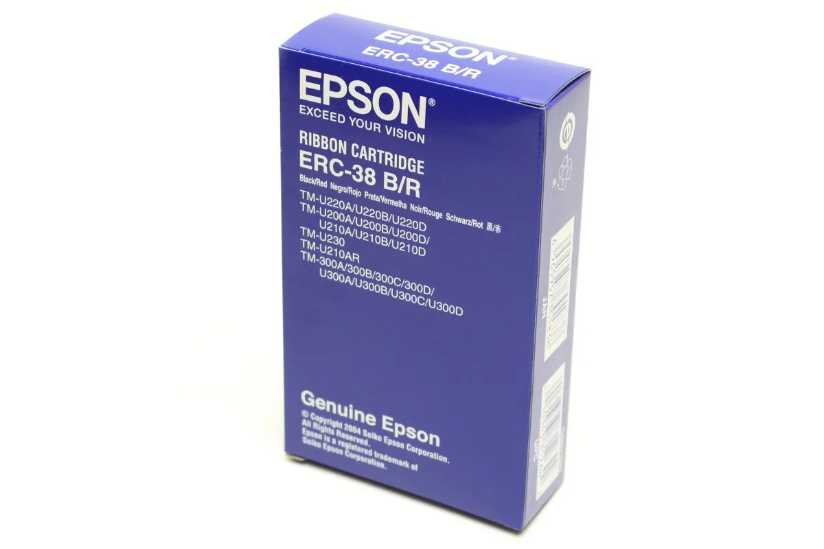 Färgband för bongskrivare & köksskrivare, Epson ERC-38