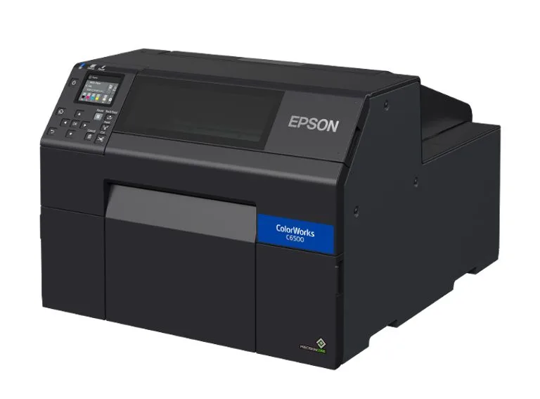 Etikettskrivare för breda färgetiketter, Bläckstråle, USB, LAN, Epson ColorWorks C6500