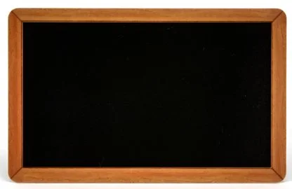 Svarta plastkort med förtryckt ram, 100-pack