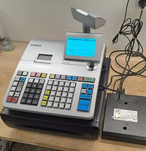 [BEGAGNAD] Kassaregister, inbyggd kassalåda & kunddisplay, Casio SE-S400