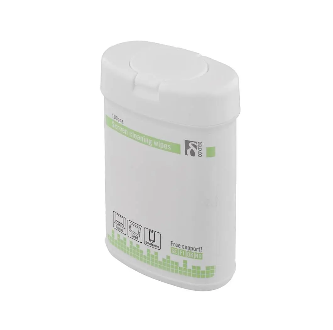 Våtservetter för rengöring av skärmar