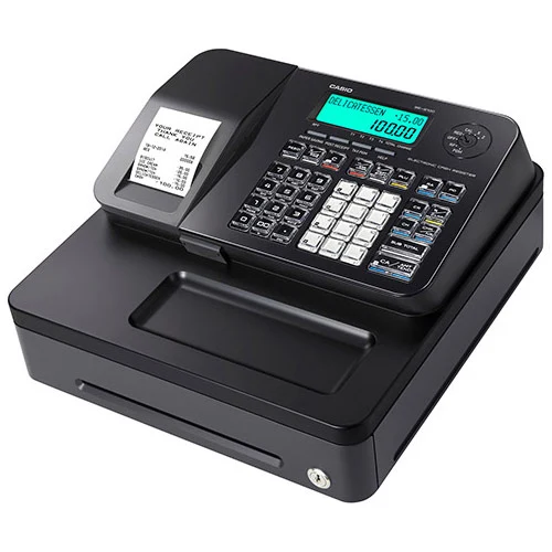 Kassaregister, inbyggd kassalåda & kunddisplay, Casio SE-S100