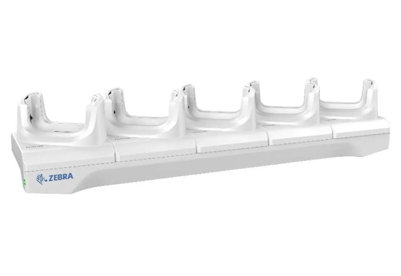 Laddningsstation för handdator, 5 platser, Zebra TC51-HC (inkl. strömadapter)