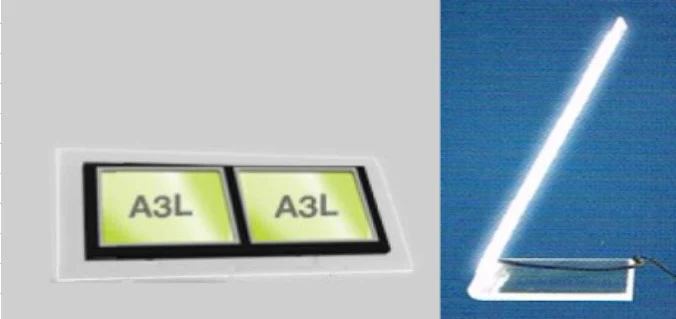 LED-skylt, ClearView, Landskap 2xA3 Framsida Belyst, inkl el-adapter, 5500LUX