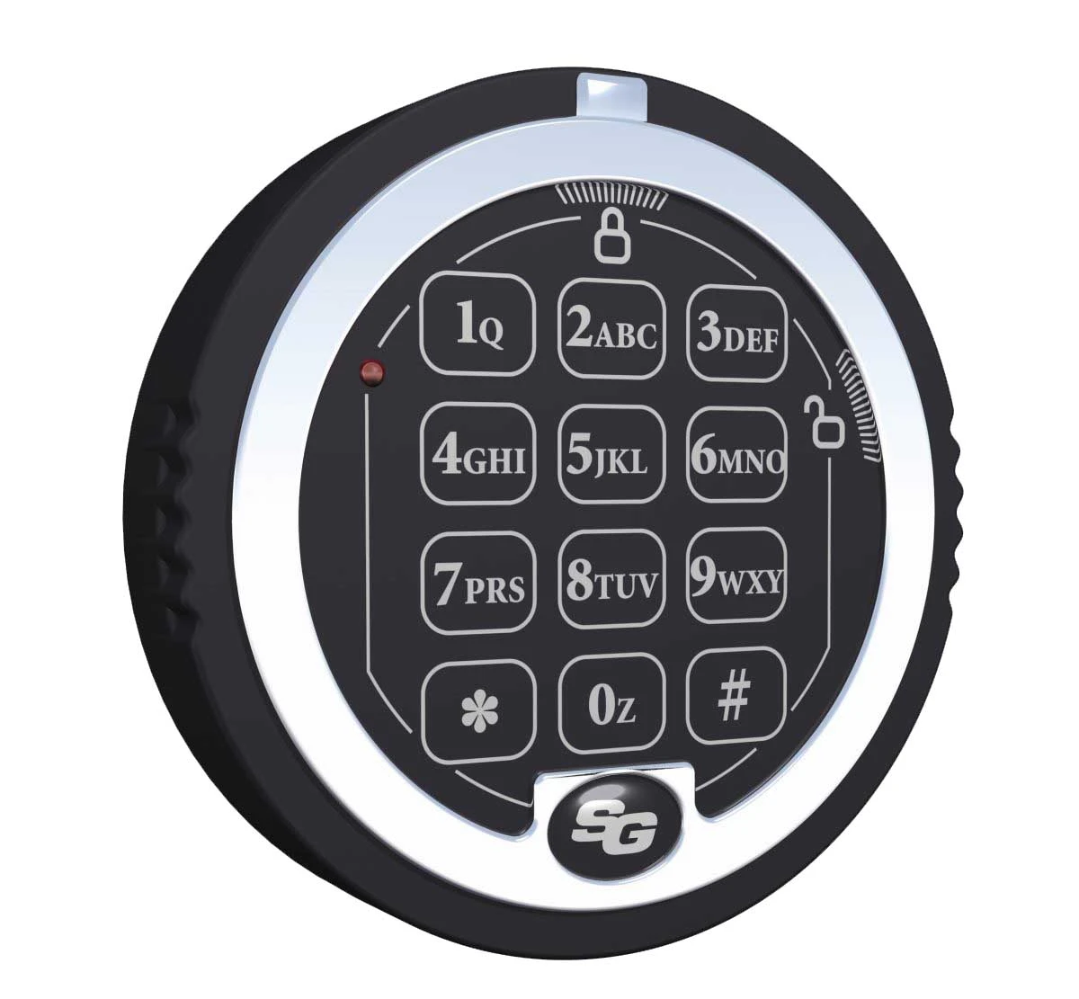 Elkodlås för kassaskåp, 10 koder, Batteridrivet, Insynsskydd, D-Drive