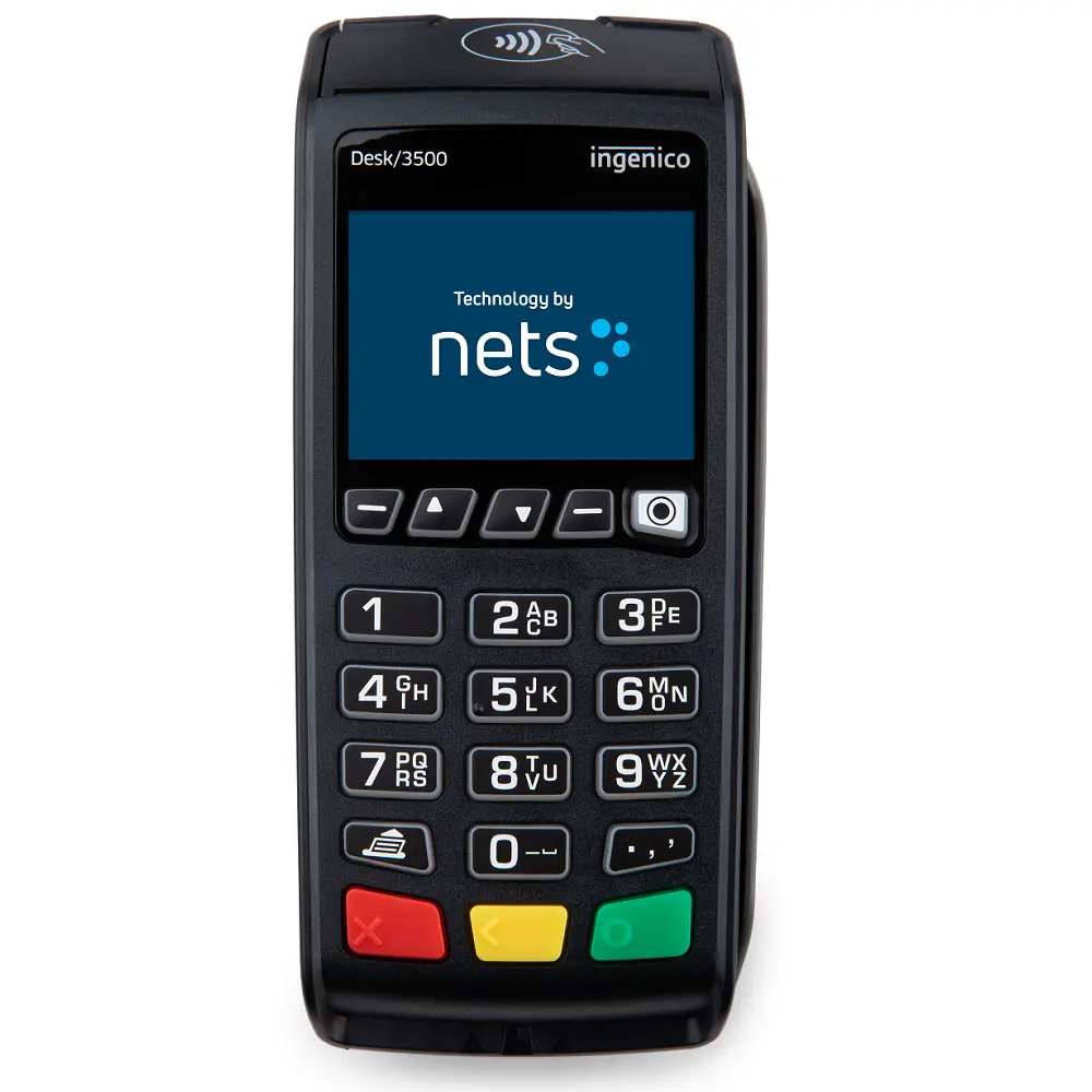 Kortterminal, Fristående eller integrerad, Färgskärm, LAN/USB/Seriell, Desk 3500