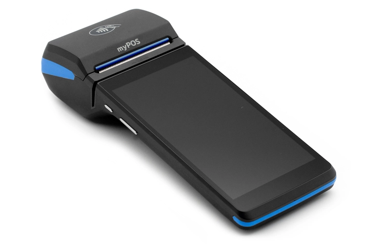 Trådlös kortterminal med Android, Inbyggd skrivare, WiFi, 4G, GPRS - myPOS Pro