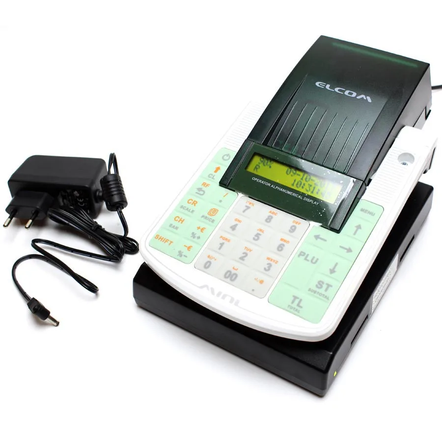 Kassaapparat, inkl. kontrollenhet, Elcom Euro-50TE Mini