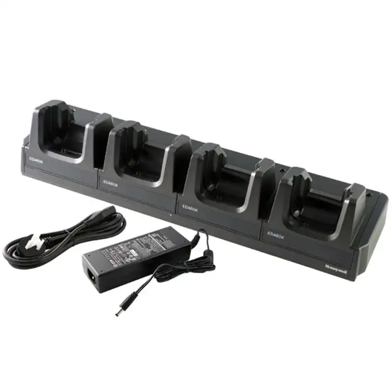 Laddningsstation för handdator, 4 platser, Honeywell ScanPal EDA52 (inkl. strömadapter)