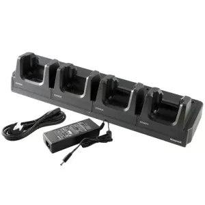 Laddningsstation för handdator, 4 platser, Honeywell ScanPal EDA52 (inkl. strömadapter)