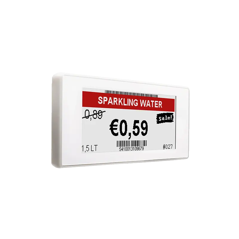 Elektronisk etikett (ESL), 2,9 tum, 3-färgig, E-ink, Opticon EE-293R