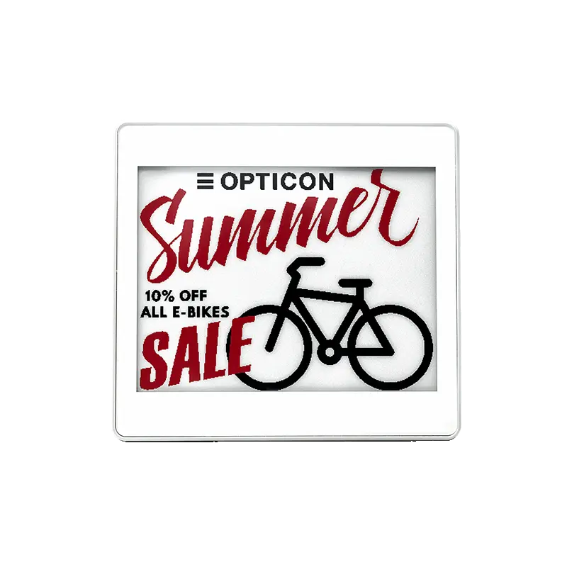 Elektronisk etikett (ESL), 4,2 tum, 3-färgig, E-ink, Opticon EE-420R