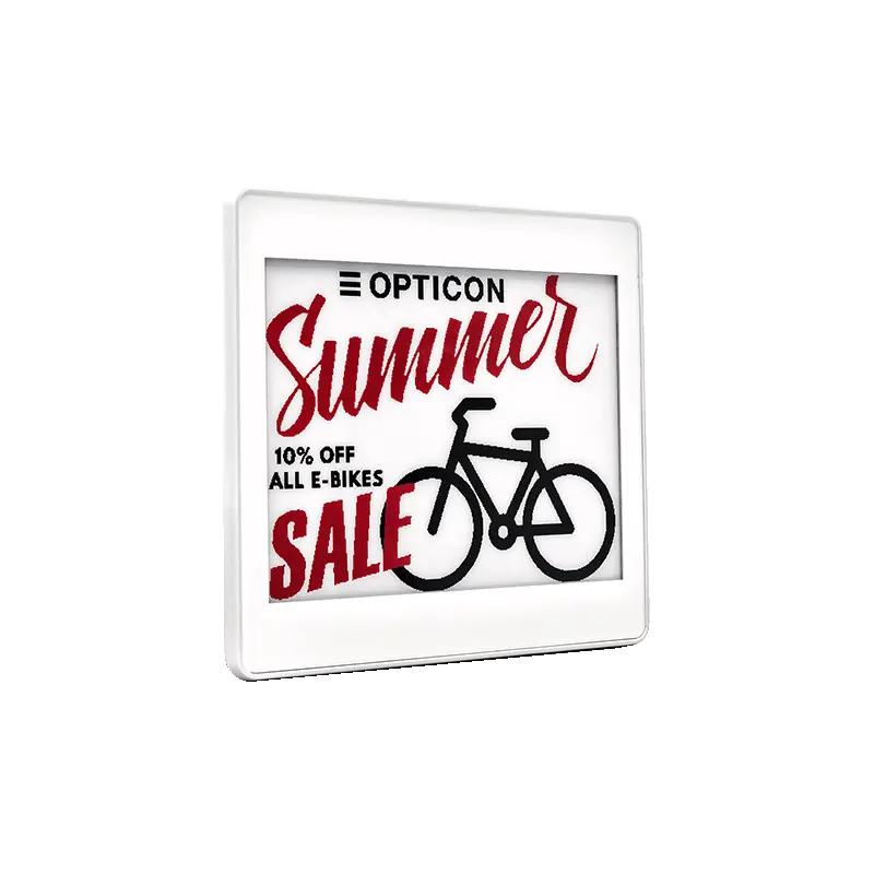 Elektronisk etikett (ESL), 4,2 tum, 3-färgig, E-ink, Opticon EE-420R