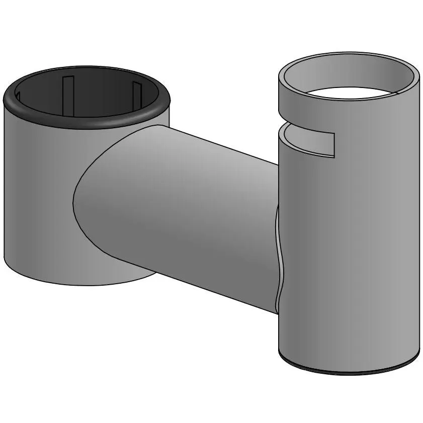 Kort stativarm för SpacePole, 100 mm, SpacePole