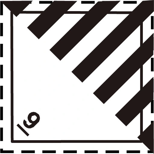 Farligt gods-etiketter, Övriga farliga ämnen och föremål, 100x100 mm, 250 st etiketter/rulle