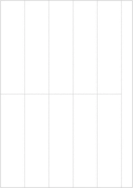 Hyllkantsetiketter, A4-laserark, Perforerade, 38,5x148 mm, 5000 st/förpackning