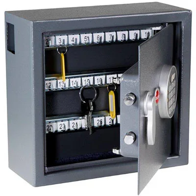 Nyckelskåp, Elkodlås, Nyckelinkast, 30 krokar, ENK 30