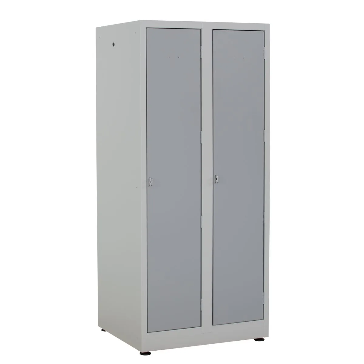 Elevskåp i fullhöjd, 2 dörrar, Tunnplåt, Klädstång, ESK-12
