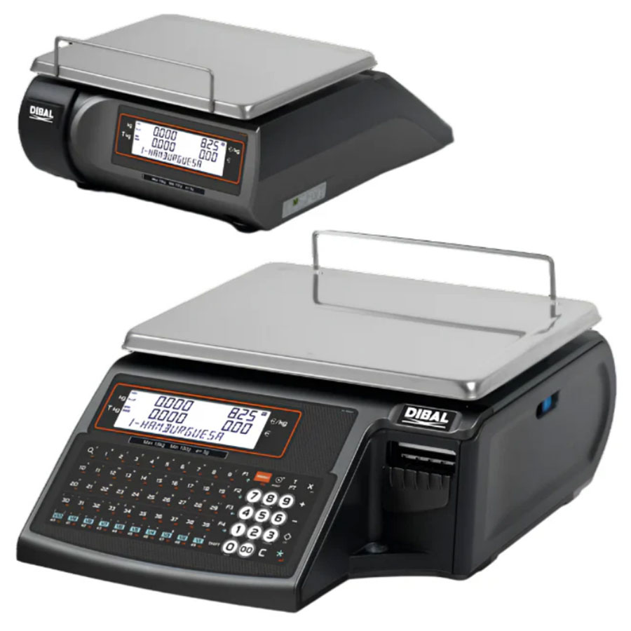 Etikettvåg med kunddisplay – Dibal D-545 F