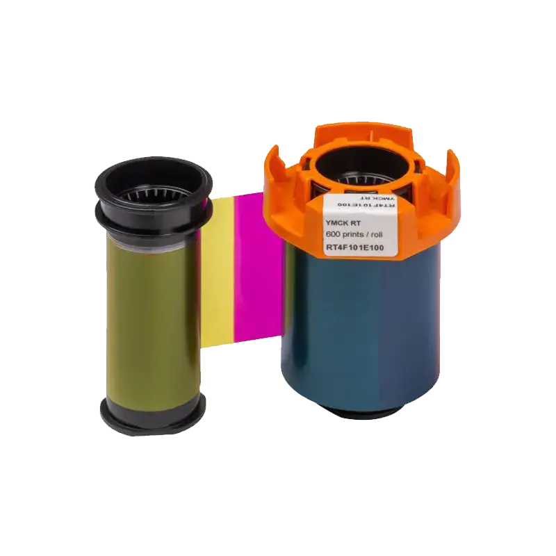 Färgband i helfärg (YMCK) för Evolis Agilia