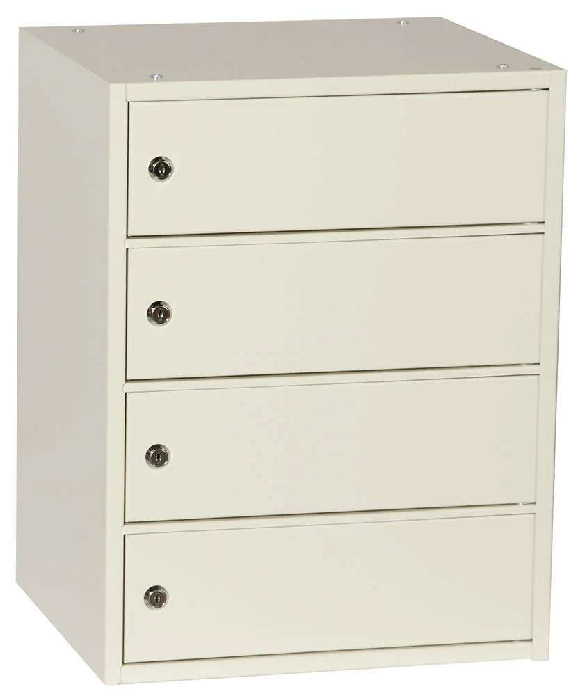 Fackmodul med 4 låsbara fack