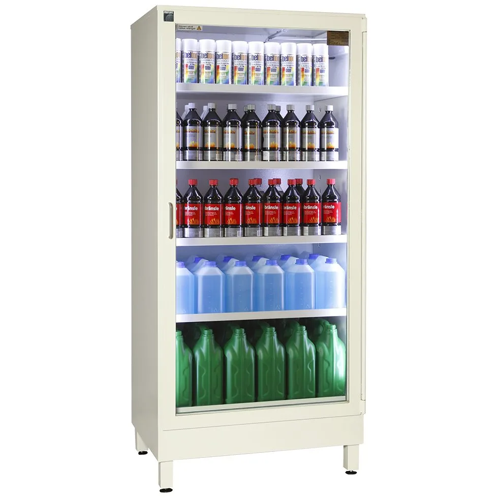 Brandavskiljande skåp, Brandskåp, 225 flaskor, 5 hyllor, SP 2369 klass I (version 6), FF90N