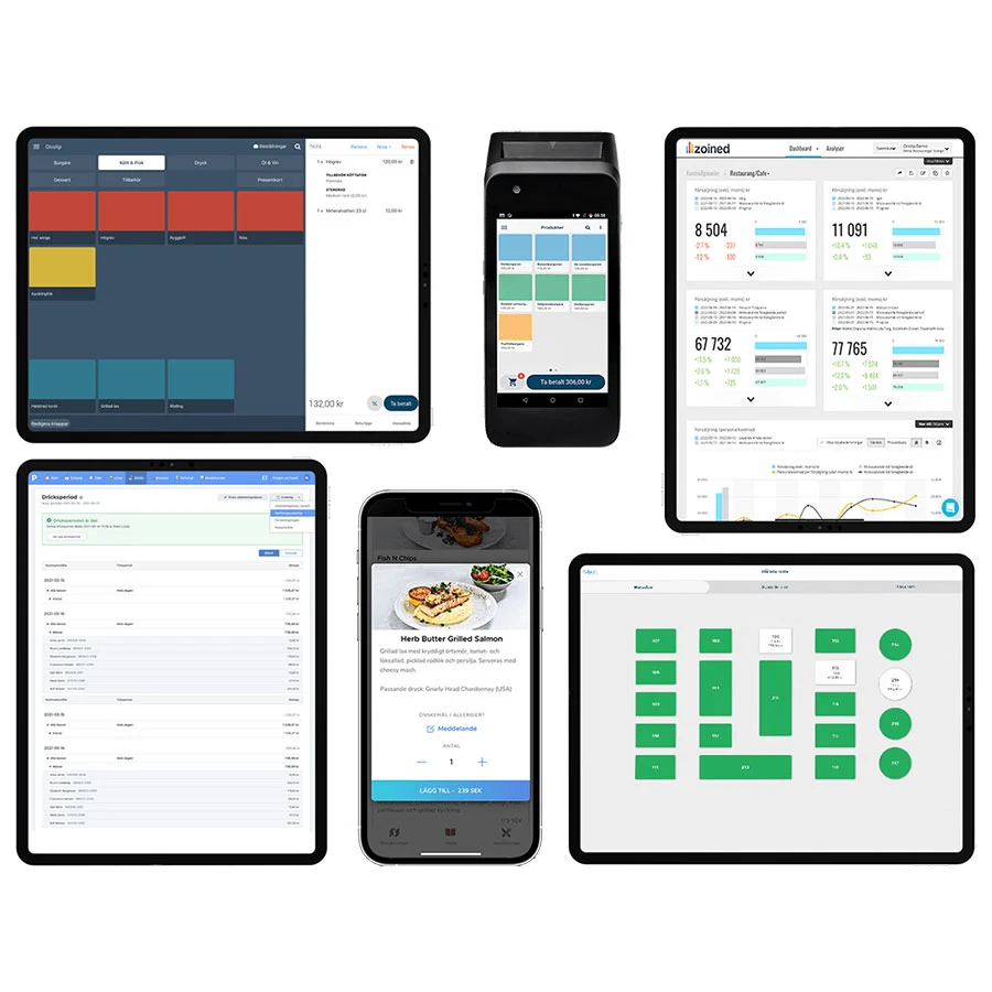 Onslip restaurangkassa, komplett kassasystem