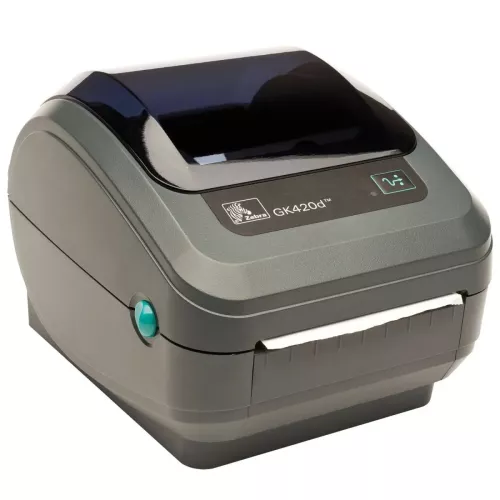 Etikettskrivare, Direkttermo, USB, Seriell, LAN, Zebra GK420d