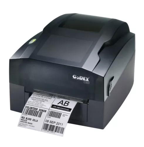 Etikettskrivare med hög upplösning, DT, TT, 300 dpi, USB, LAN (ethernet), Godex G330