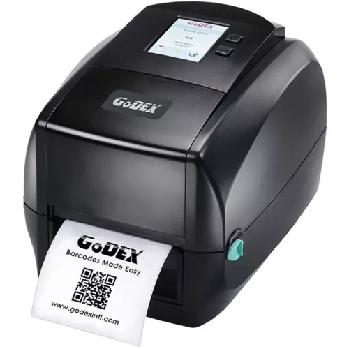 Etikettskrivare, Med display, TT/DT, USB, LAN (ethernet), 600 dpi, Godex RT860i