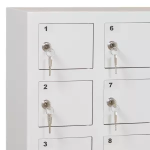 Mobilförvaringsskåp, 10 fack, Småfacksskåp för telefoner, SMG-10N