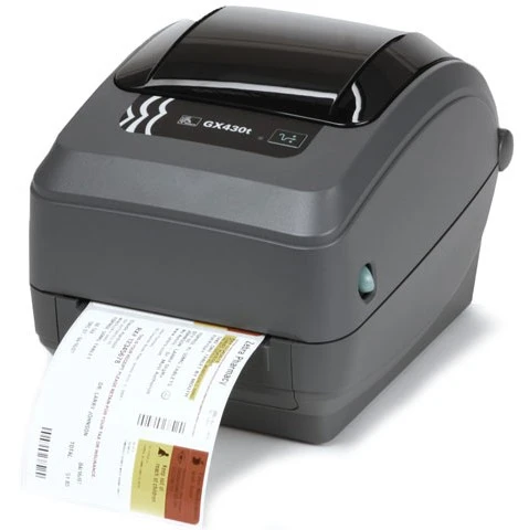 Etikettskrivare, USB, Seriell, LAN (ethernet), Hög upplösning, TT & DT, Zebra GX430t