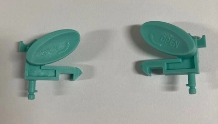 Plasthake och knapp för lock, Godex DT4X etikettskrivare