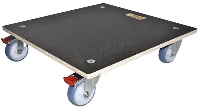 Hjulplatta för kassaskåp, 580x580 mm