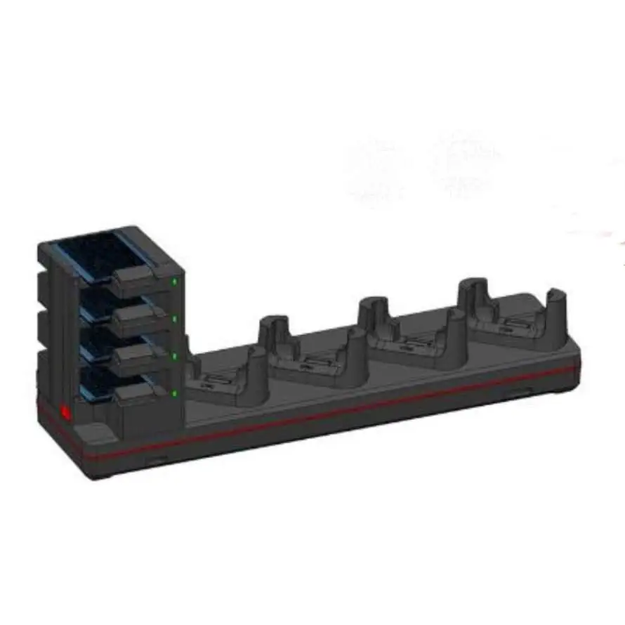 Laddningsstation (med skyddsskal) för handdator & batterier, 4 platser, Honeywell CT40, CT40XP, CT45, CT45XP & CT47 (inkl. strömadapter)