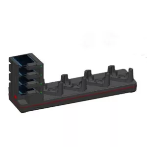 Laddningsstation (med skyddsskal) för handdator & batterier, 4 platser, Honeywell CT40, CT40XP, CT45, CT45XP & CT47 (inkl. strömadapter)