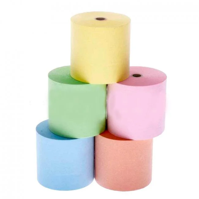 Hydrofix kvittorullar för kemtvätt (blå färg), Märkning av kläder, Bredd: 76 mm, Längd: 32 meter