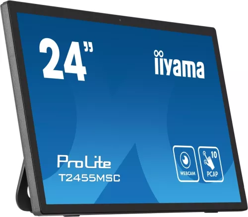 Stor kassaskärm, 24 tum, Touch, DisplayPort, HDMI, iiyama ProLite T2455MSC