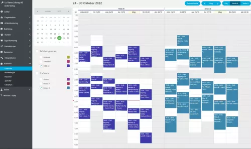 Bokningskalender för salong eller studio – EasyCashier
