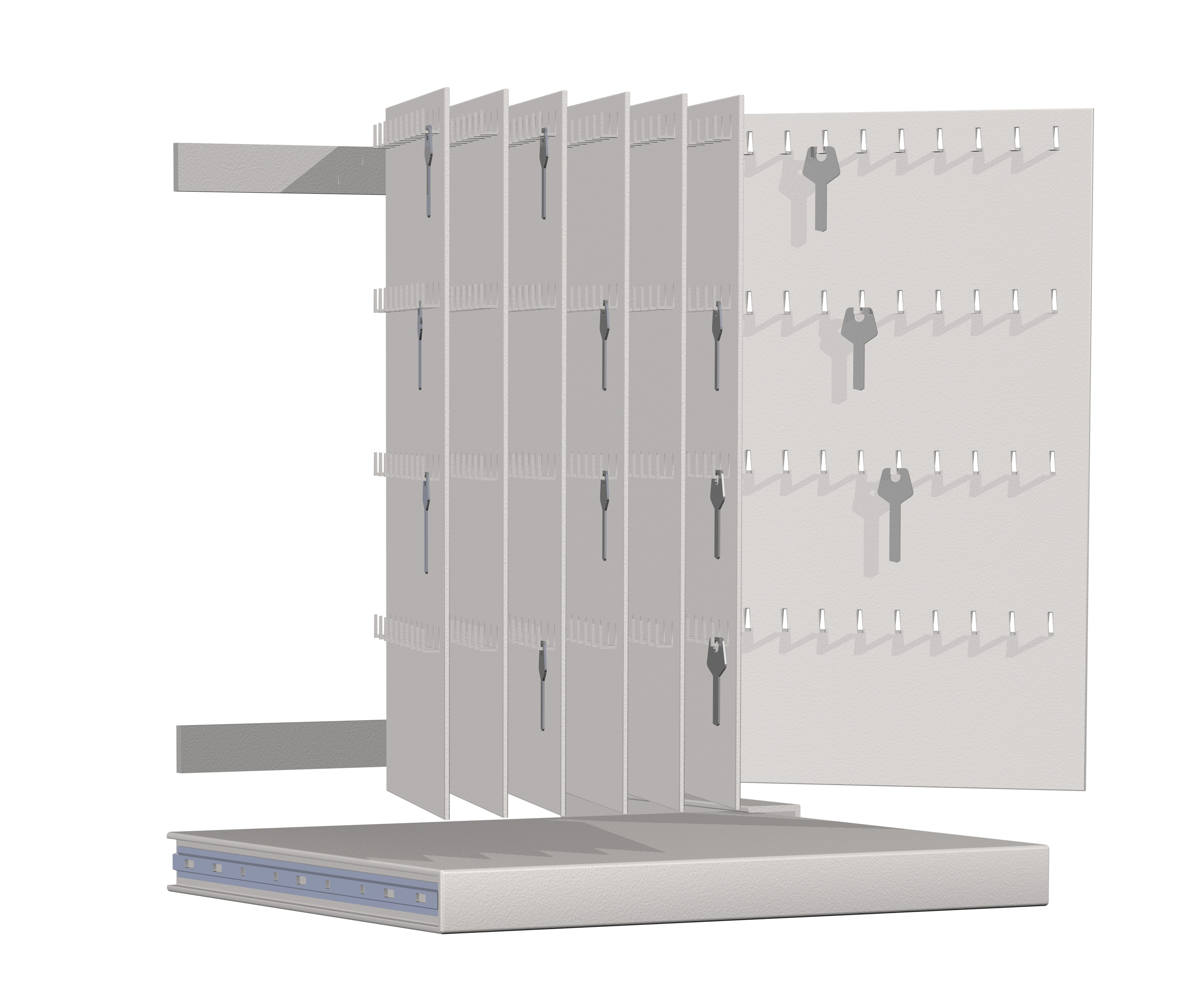 Nyckelinsats, 7 nyckelplåtar, 504 krok