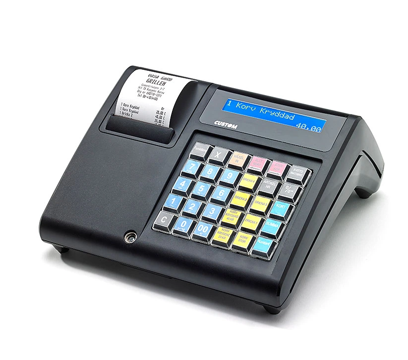 Kassaregister för torghandel, Batteridrivet, Custom J-One